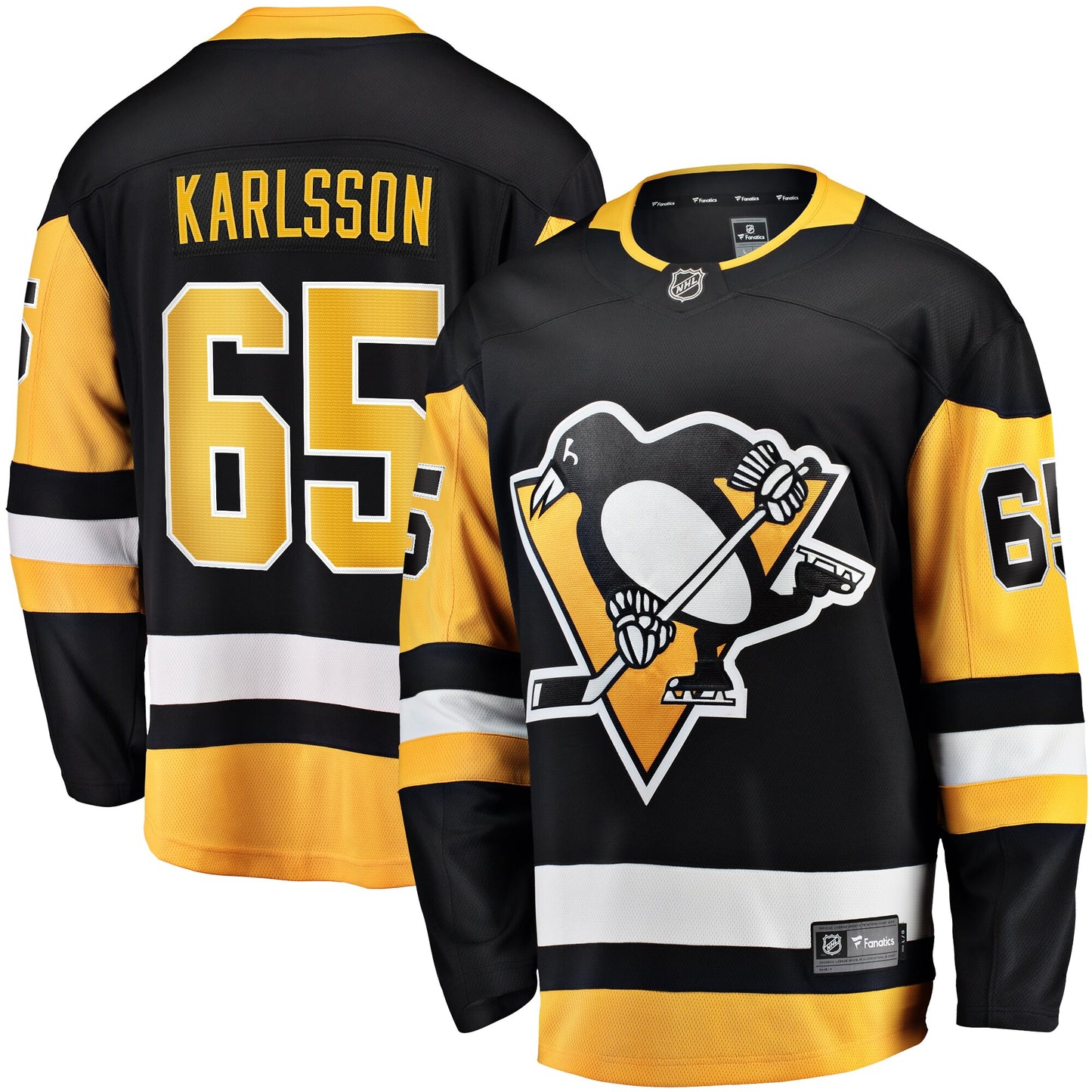 Erik Karlsson Pittsburgh Penguins Fanatics Branded Home Breakaway Jersey - Black