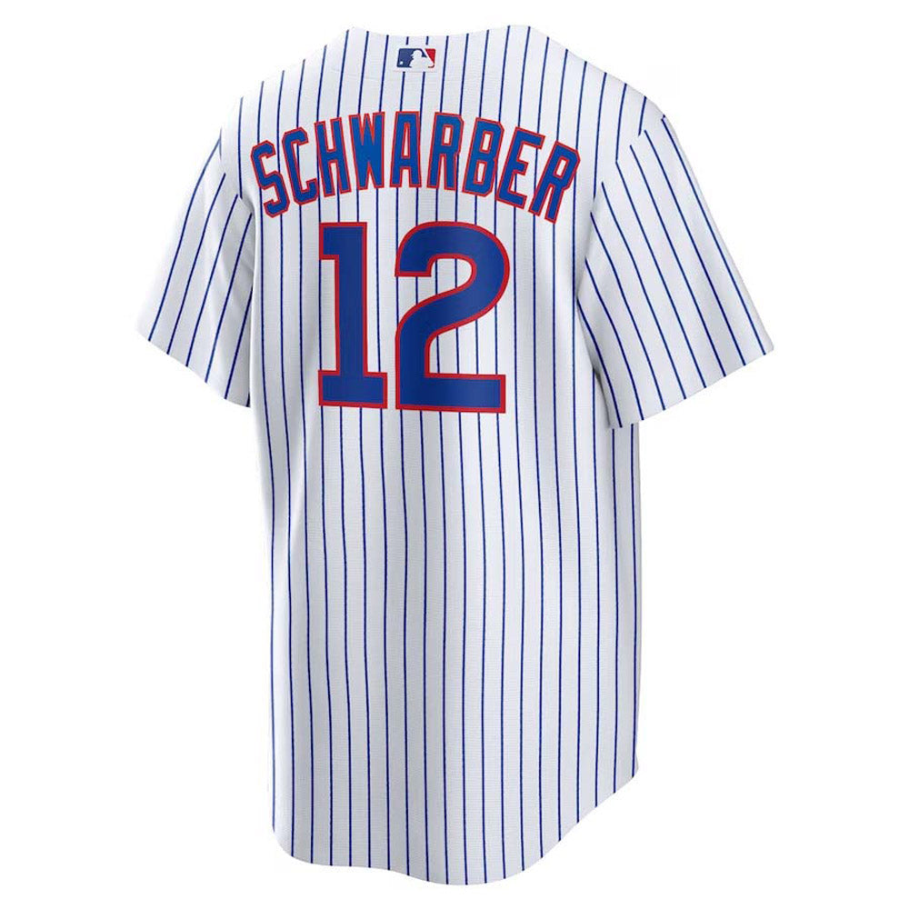 Men's Chicago Cubs Kyle Schwarber Replica Home Jersey - White