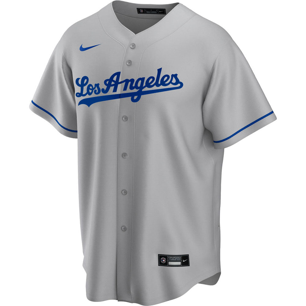 Mens Los Angeles Dodgers Mookie Betts Cool Base Replica Jersey Grey