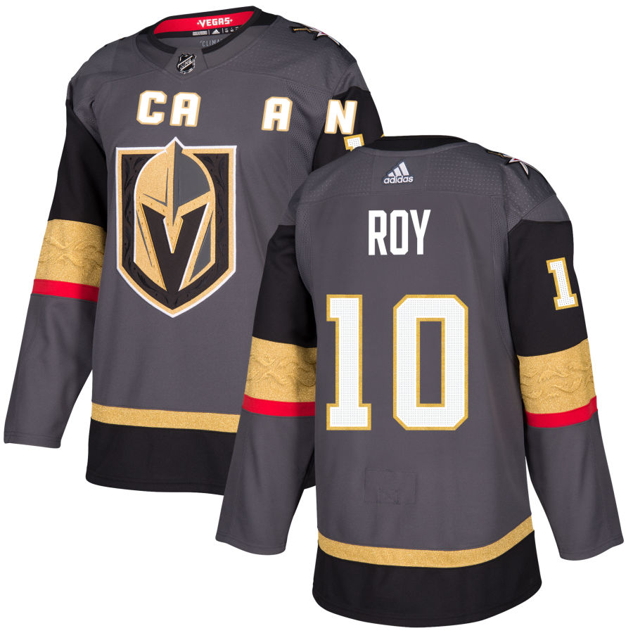 Nicolas Roy Vegas Golden Knights adidas Alternate Authentic Jersey - Gray