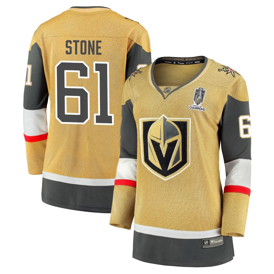 Mark Stone  Vegas Golden Knights Fanatics Branded Women's 2023 Stanley Cup Champions Home Breakaway Jersey - Gold