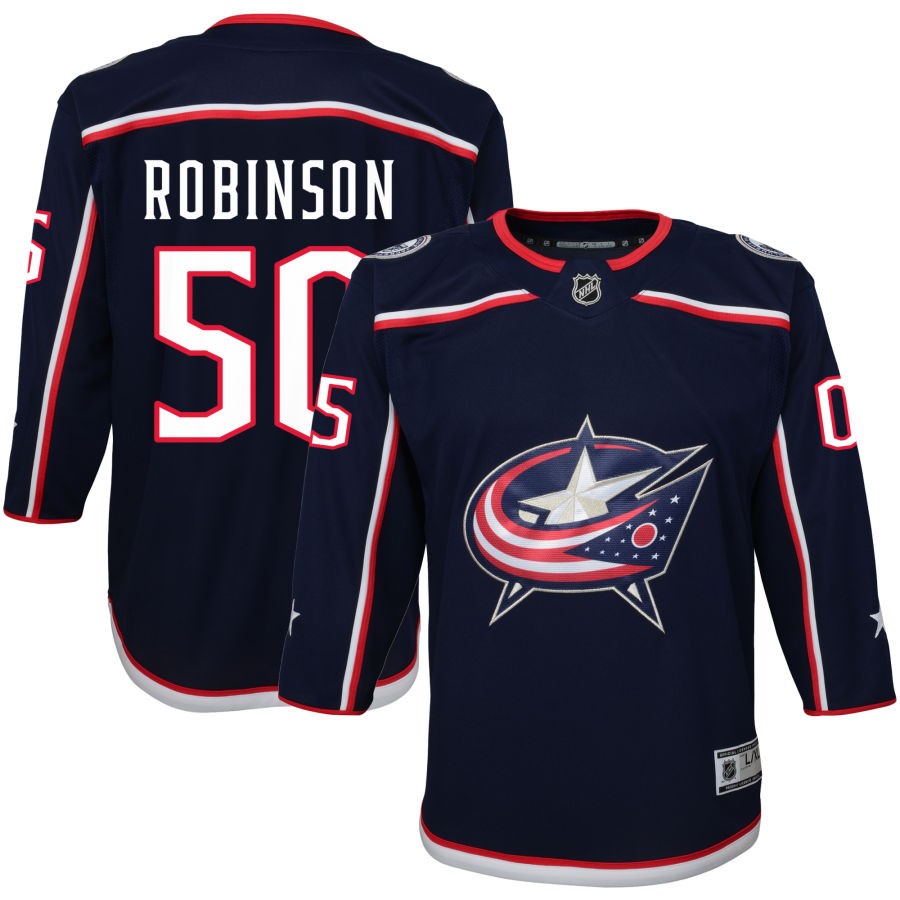 Eric Robinson Columbus Blue Jackets Youth Home Premier Jersey - Navy