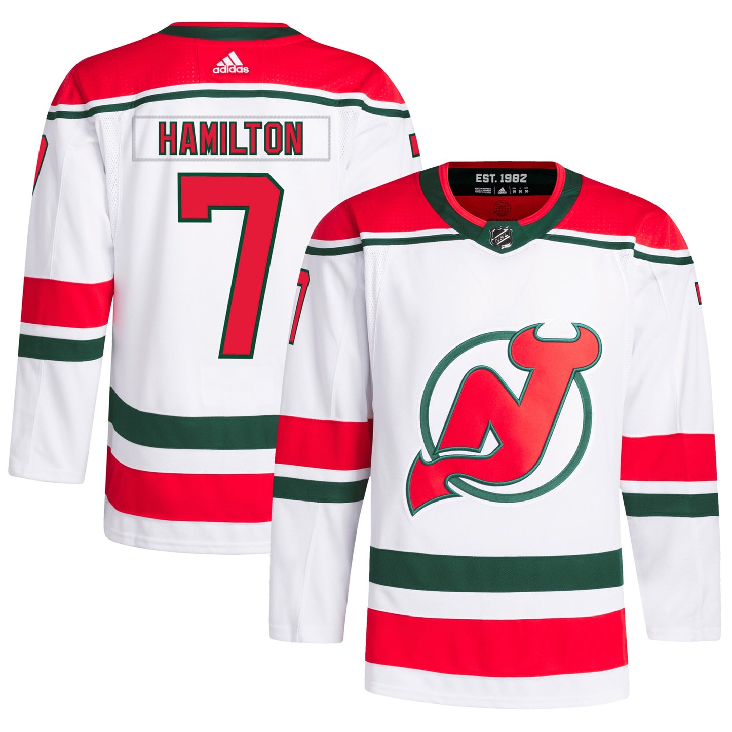 Dougie Hamilton New Jersey Devils adidas 2022/23 Heritage Primegreen Authentic Pro Jersey - White