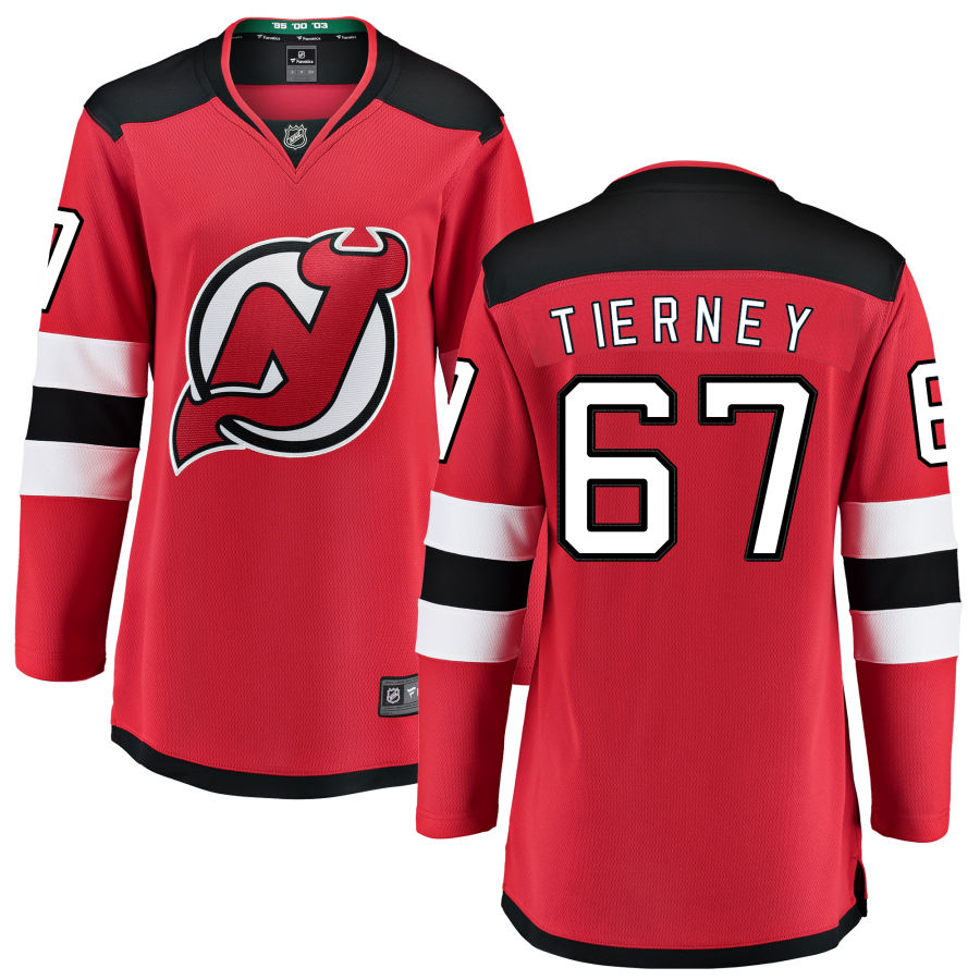 Chris Tierney New Jersey Devils Fanatics Branded Women's Home Breakaway Jersey - Red