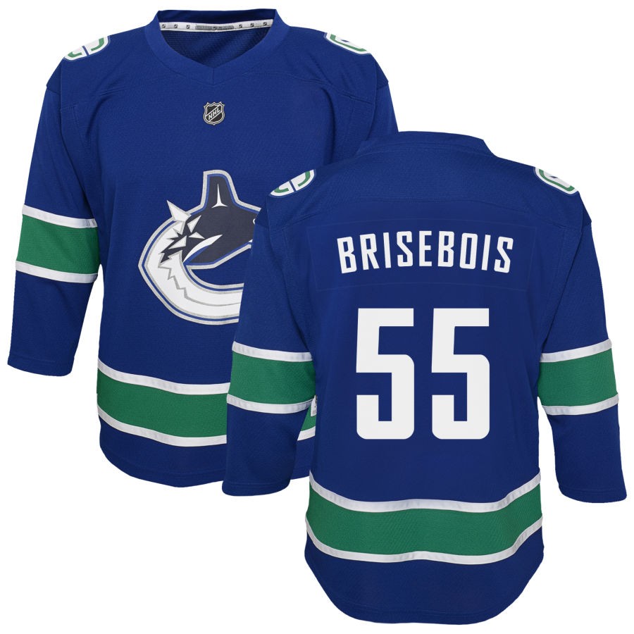 Guillaume Brisebois Vancouver Canucks Youth Replica Jersey - Blue